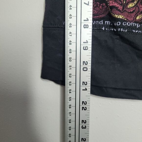 Vintage y2k black grunge sparkly butterfly graphic chain halter cap sleeve large - Picture 6 of 8